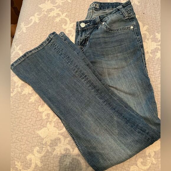 Rock & Roll Revival Denim - Rock & Roll Denim Rival Low Rise Bootcut Jeans 27x32 Aztec Embroidered Pockets